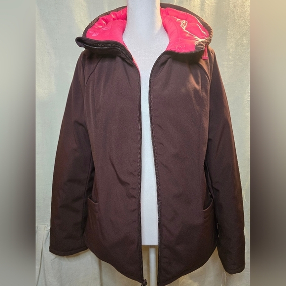 Cole Haan Jackets & Blazers - Cole Haan Women's Dark Brown Jacket with Pink Lining